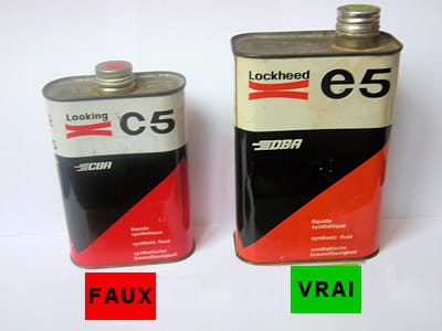 un bidon lockheed et son imitation.