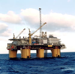 le champ pétrolier d'asgard, en mer de barents.