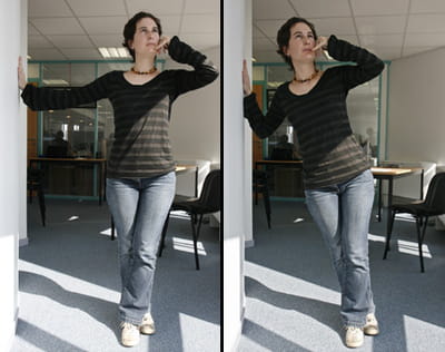 un exercice pour se muscler les bras.