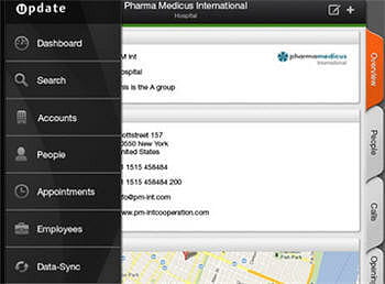 pour utiliser crmpad, il est nécessaire de déployer le module 'mobile services'