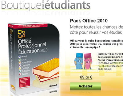 jusqu'au 6 septembre, les étudiants peuvent s'équiper à prix cassés