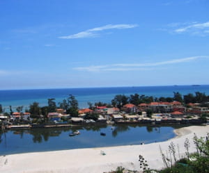 une vue de luanda.