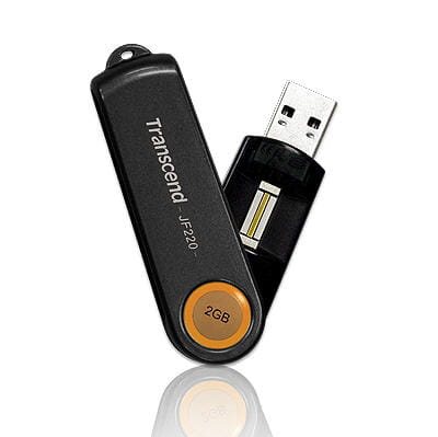 une clé usb sécurisée par un lecteur d'empreintes digitales