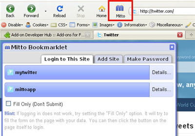 on se connecte instantanément grâce au bouton d'accès rapide.