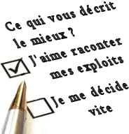 comme le mbti, le papi vous demande de choisir entre 2 affirmations. mais le
