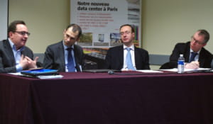 de gauche à droite : marc mossé (microsoft), david morvan (risc group), olivier