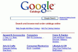 google catalogs