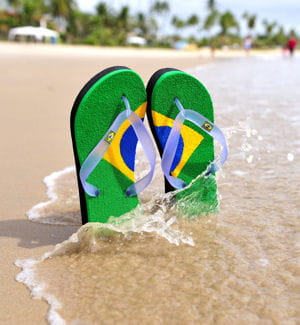 le n°1 mondial de la tong est brésilien, il s'agit d'havaianas.