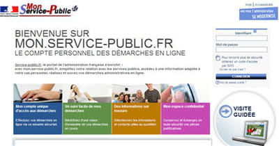 capture d'écran du site mon-service-publique.fr.