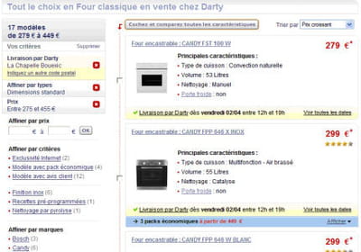 le module d'aide au choix de darty.com