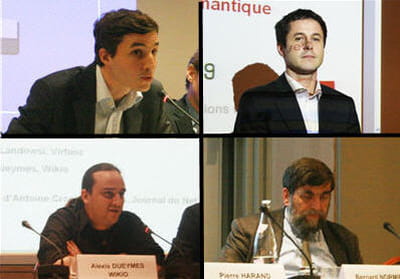 les participants à la table sur les nouveaux modes de recherche sur interne.