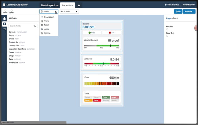 app builder pour smartwatch