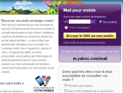 recevoir ses emails sur téléphone mobile