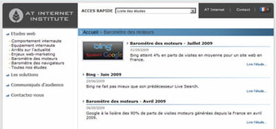 exemple de linkbaiting statistique : le baromètre des parts de marché des