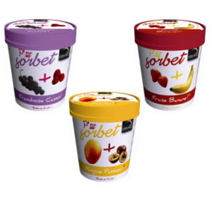 ces petits pots de sorbet sont ludiques et faciles à emporter.