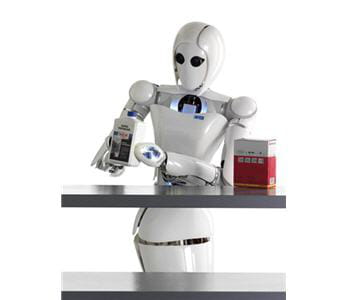 le robot aila en train de manipuler un objet.