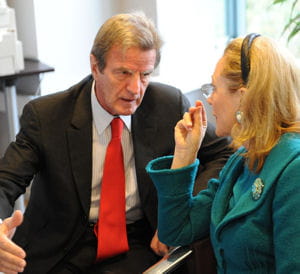 bernard kouchner et benita ferrero-waldner.