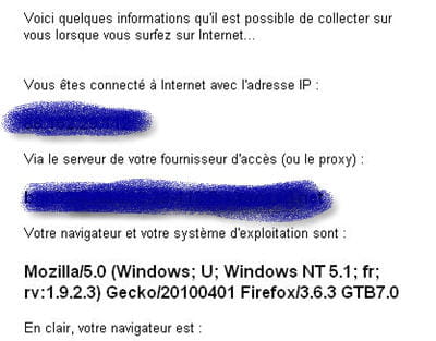 vérifiez que votre vie privée est protégée