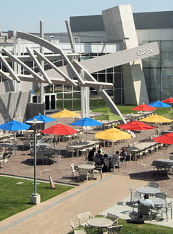 siège de google à mountain view.