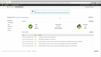 capture d'aws elastic beanstalk