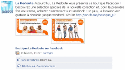 la f-boutique de la redoute ouvre ses portes