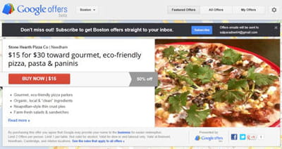 offers, encore en phase beta, s'inscrit dans la volonté de google de pousser le