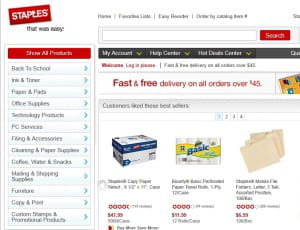 2ème : staples