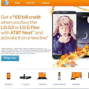 at&t totalisait 118,65 millions d'abonnés mobiles fin septembre 2014.