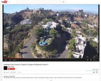 le drone paparazzi.