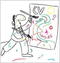 piège n°3 : j'abuse de la couleur dans mon cv