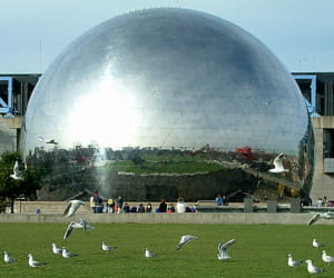 la géode, dans le 19e arrondissement.