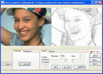 capture d'écran du logiciel