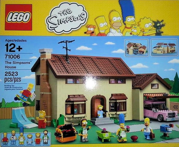 the simpsons lego set