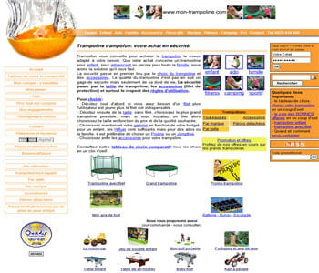 home page de mon-trampoline.com