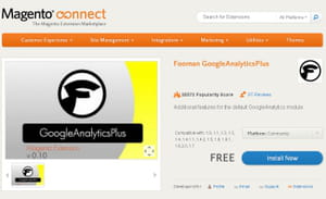 l'extension fooman googleanalyticsplus est proposée gratuitement sur la boutique