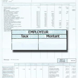 les charges patronales ont été déduites avant d'obtenir le salaire brut.