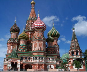 une vue de moscou.