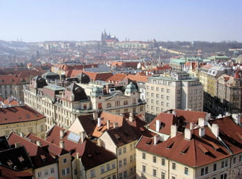 une vue de prague.