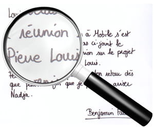 une écriture grande