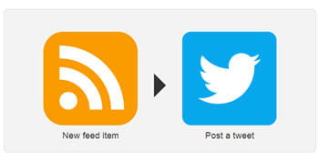 avec ifttt, chaque nouveau flux rss peut aussi générer un tweet