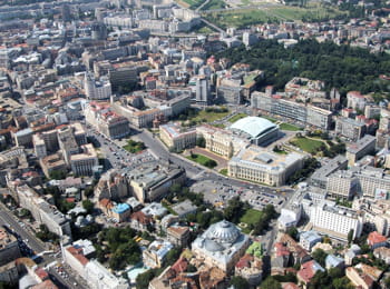 une vue aérienne de bucarest.