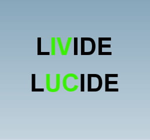un test à base de lettres.