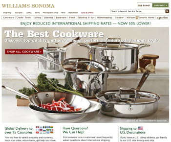 williams sonoma est le 1er e-marchand us de la catégorie 'équipement de la