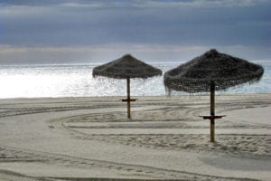 une vue de leucate.