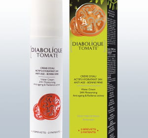 la crème 'diabolique tomate' de garancia est vendue 33 euros en pharmacies,