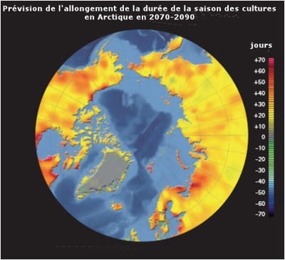 les prévisions de l'amap (arctic monitoring and assessment programme) montrent