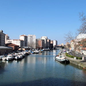 le canal du midi, à toulouse.