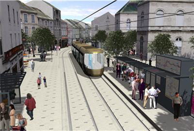 un projet d'urbanisme, de rénovation de rues d'orléans travaillé sous nova