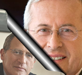 de gauche à droite : jean-cyril spinetta et pierre-henri gourgeon.