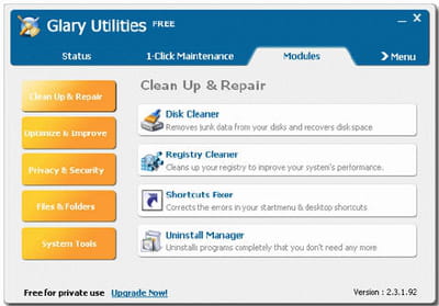 un peu l'équivalent freeware de tuneup utilities